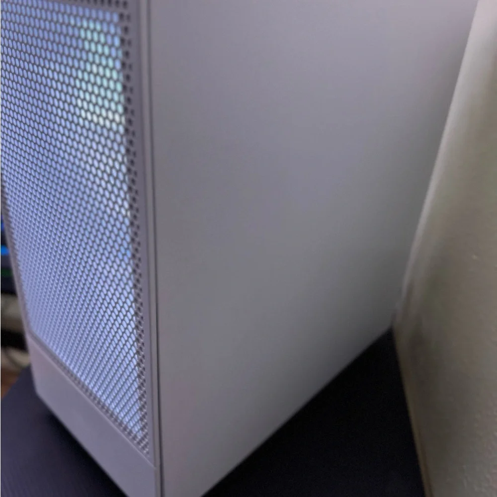 White Gaming PC with RGB Lighting